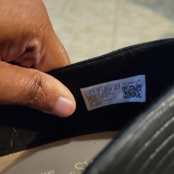 TOMS Women's Classic Black Flat Preppy Comfy Loafers. Size 11 - Picture 7 of 8